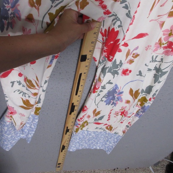 Pact Pajama Set Large Staycation Floral Organic Cotton Tank Wide Leg Pants - Picture 12 of 14